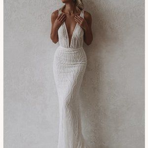 Made with love Ryder dress and detachable tulle train